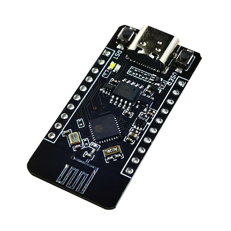 Broches GPIO et interface USB pour programmation et alimentation